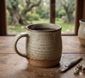 Hand-thrown Wabi-Sabi Ceramic Mug - Speckled Oatmeal